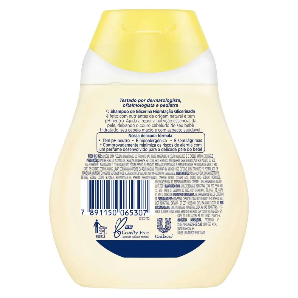Shampoo Infantil Baby Dove Hidratação Glicerinada 200ml — foto 3