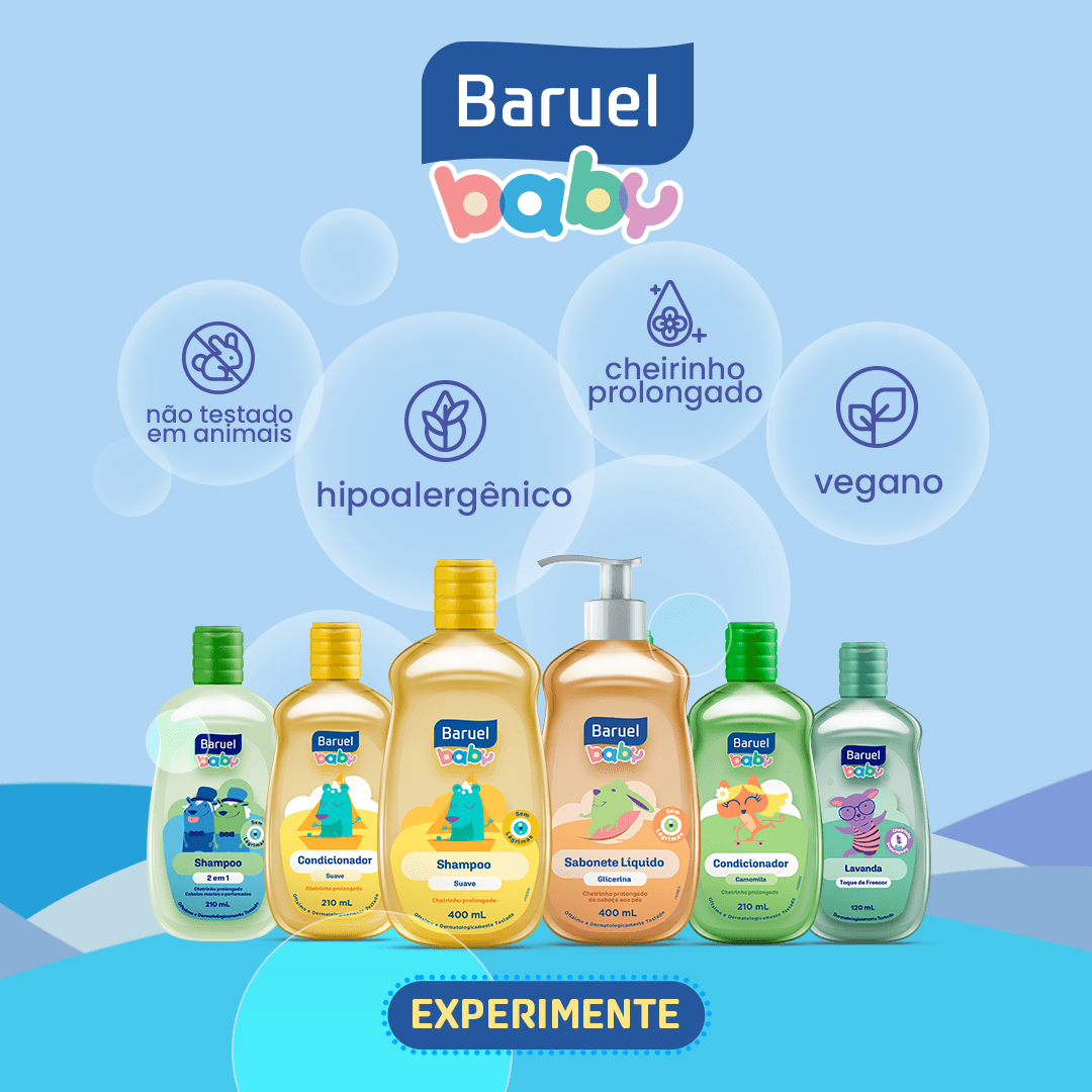 Shampoo Infantil Baruel Baby Sono Tranquilo Lavanda e Bergamota 210ml — foto 3