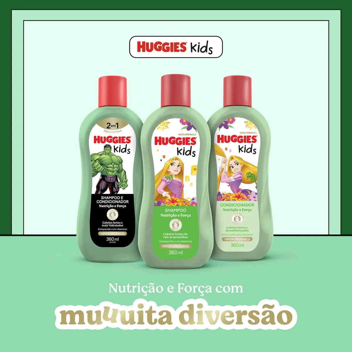 Shampoo Infantil Huggies Kids Hulk Nutrição e Força 360ml — foto 6
