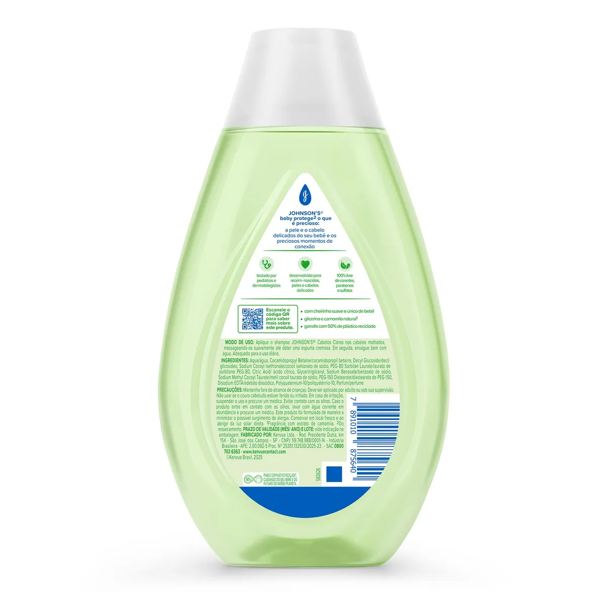 Shampoo Infantil Johnson's Baby Cabelos Claros Camomila 400ml — foto 3