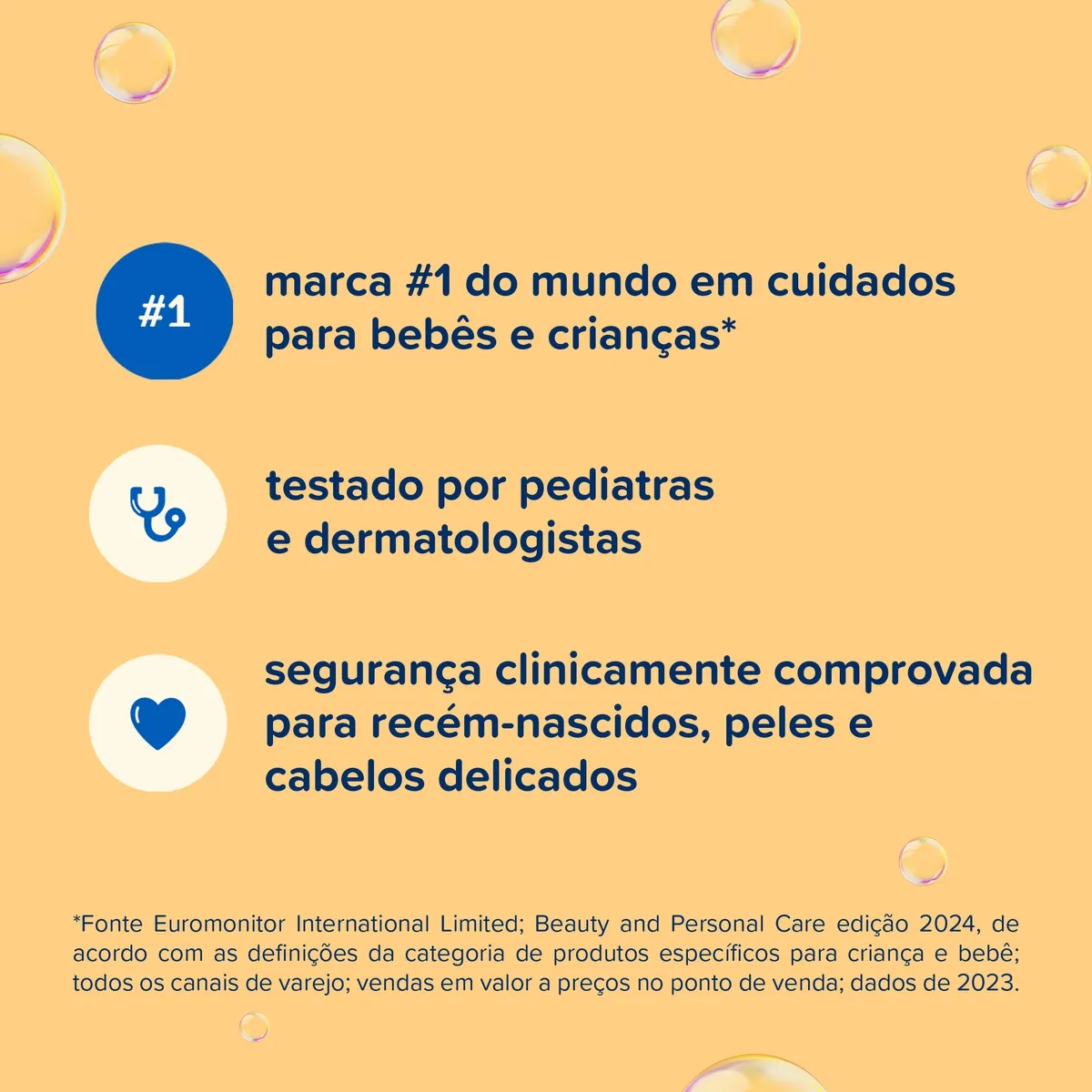Shampoo Infantil Johnson's Baby Chega de Lágrimas Glicerina 750ml — foto 6