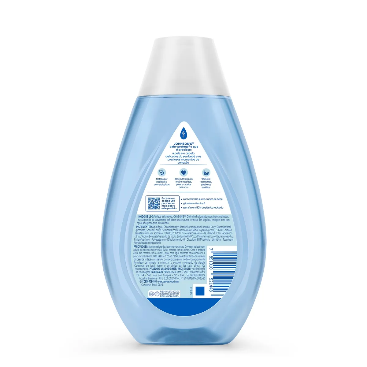 Shampoo Infantil Johnson's Baby Cheirinho Prolongado 400ml — foto 3