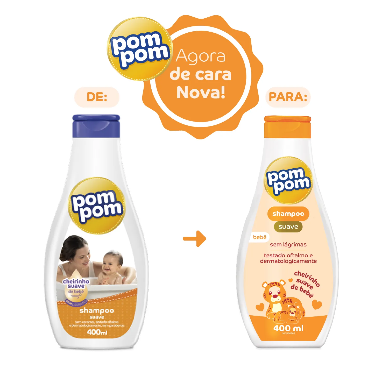 Shampoo Infantil Pom Pom Suave 400ml — foto 3