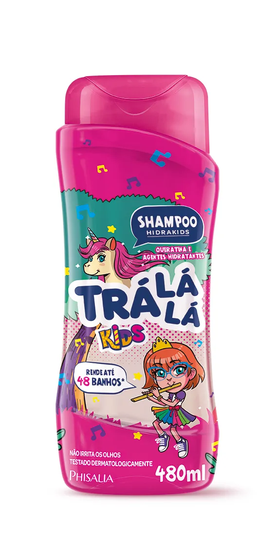 Shampoo Infantil Trá Lá Lá Kids Hidrakids pH Neutro 480ml — foto 2