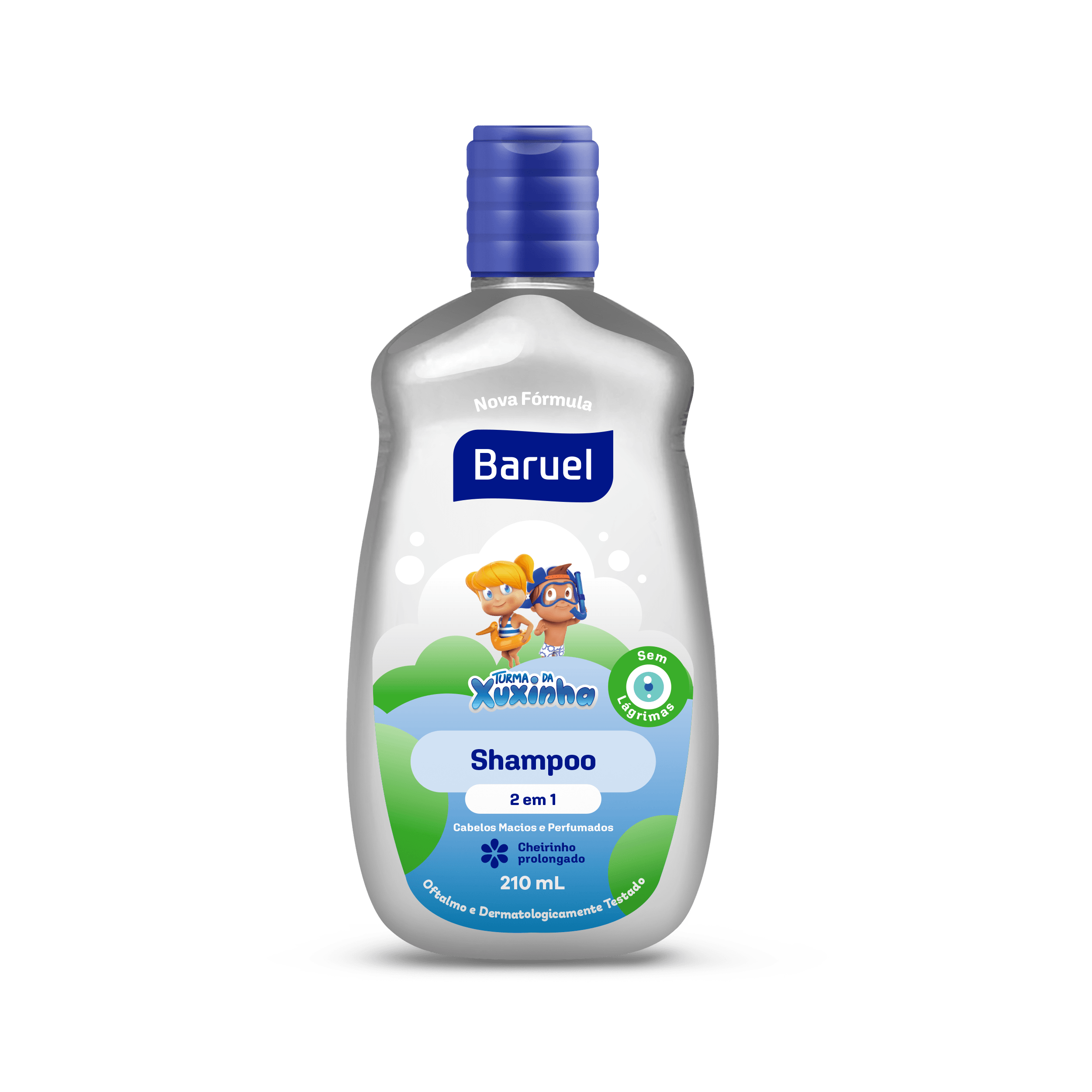 Shampoo Infantil Turma da Xuxinha 2 em 1 Cabelos Macios e Perfumados 210ml