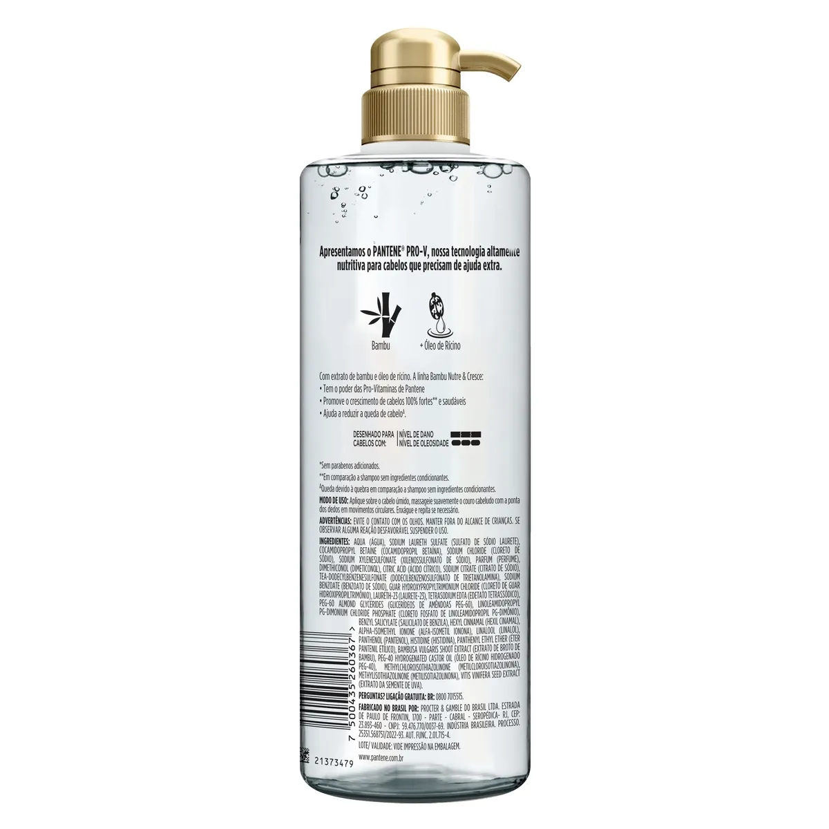 Shampoo Pantene Bambu Nutre Cresce 510ml — foto 7