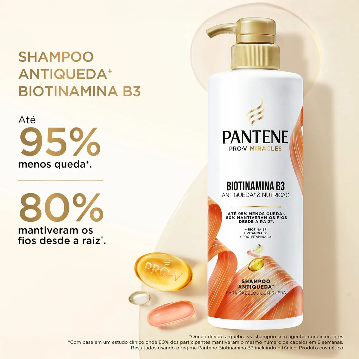 Shampoo Pantene Pro-V Miracles Biotinamina B3 Antiquebra & Nutrição 510ml — foto 2