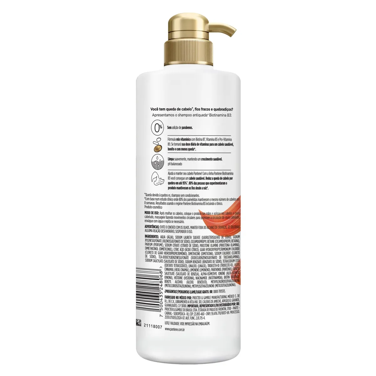 Shampoo Pantene Pro-V Miracles Biotinamina B3 Antiquebra & Nutrição 510ml — foto 9