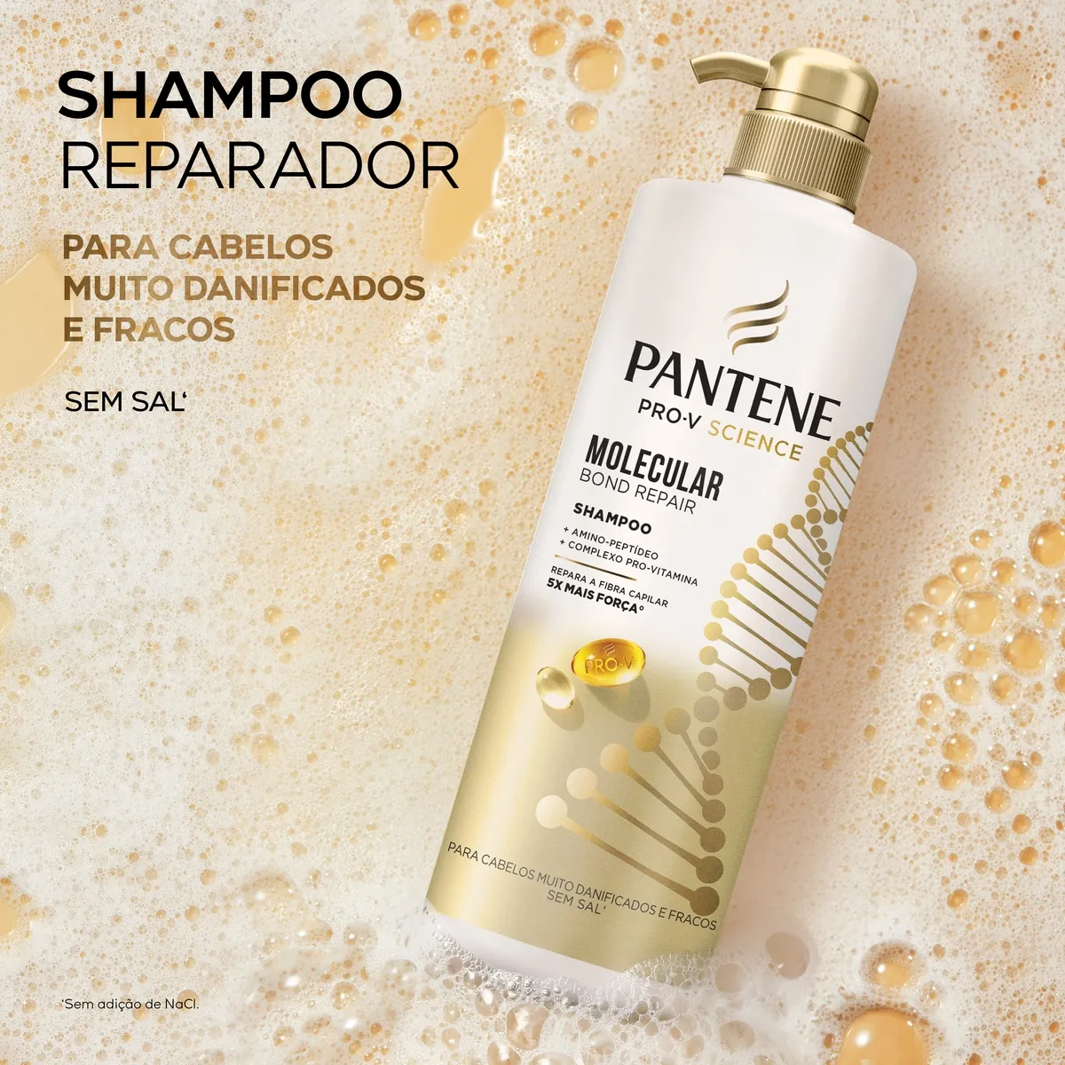 Shampoo Reparador Pantene Molecular Bond Repair 510ml — foto 4