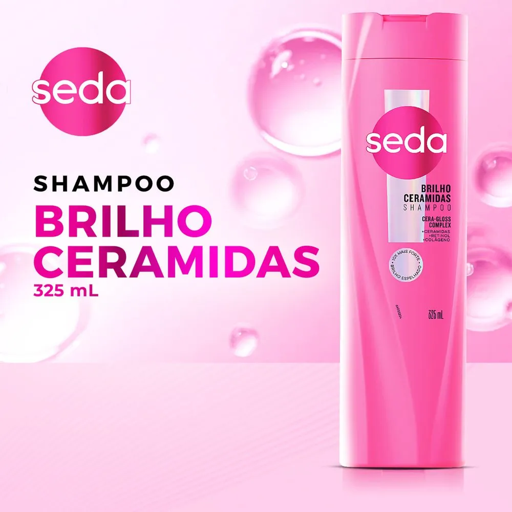 Shampoo Seda Brilho Ceramidas 325ml — foto 7