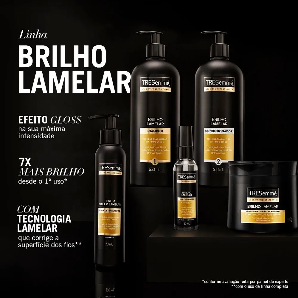 Shampoo TRESemmé Brilho Lamelar Blend de Óleos 650ml — foto 7