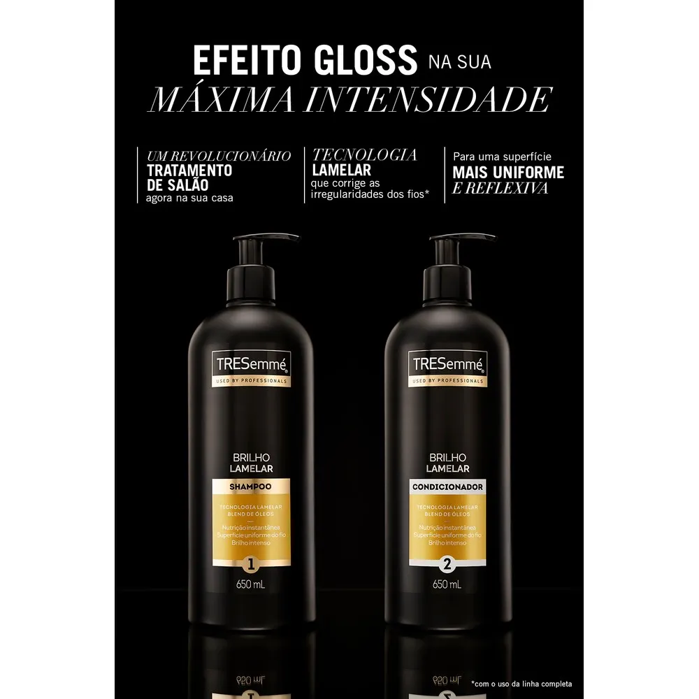 Shampoo TRESemmé Brilho Lamelar Blend de Óleos 650ml — foto 5
