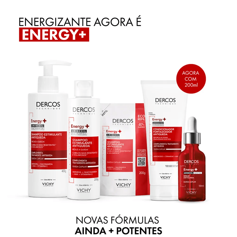 Shampoo Vichy Dercos Antiqueda Energizante Refil 200ml — foto 3