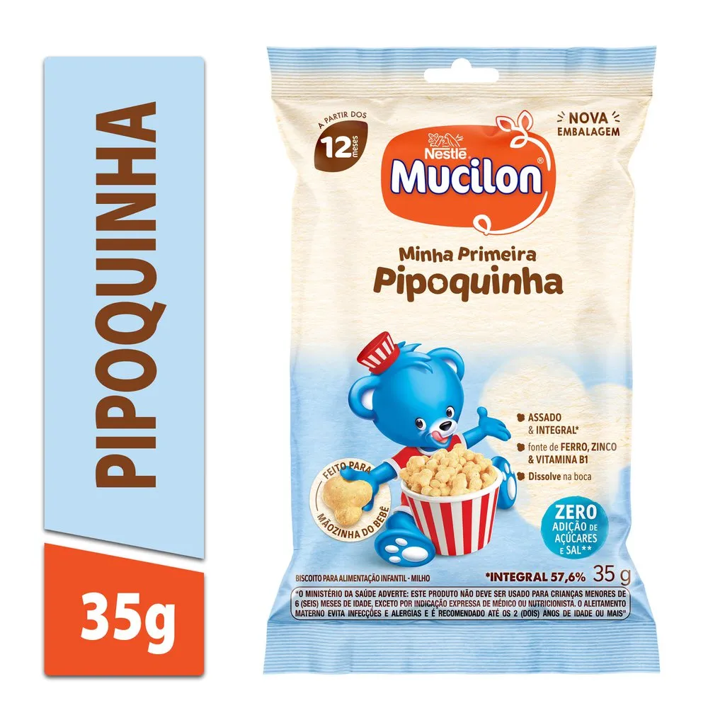 Snack Infantil Mucilon Pipoquinha Sabor Milho 35g — foto 5