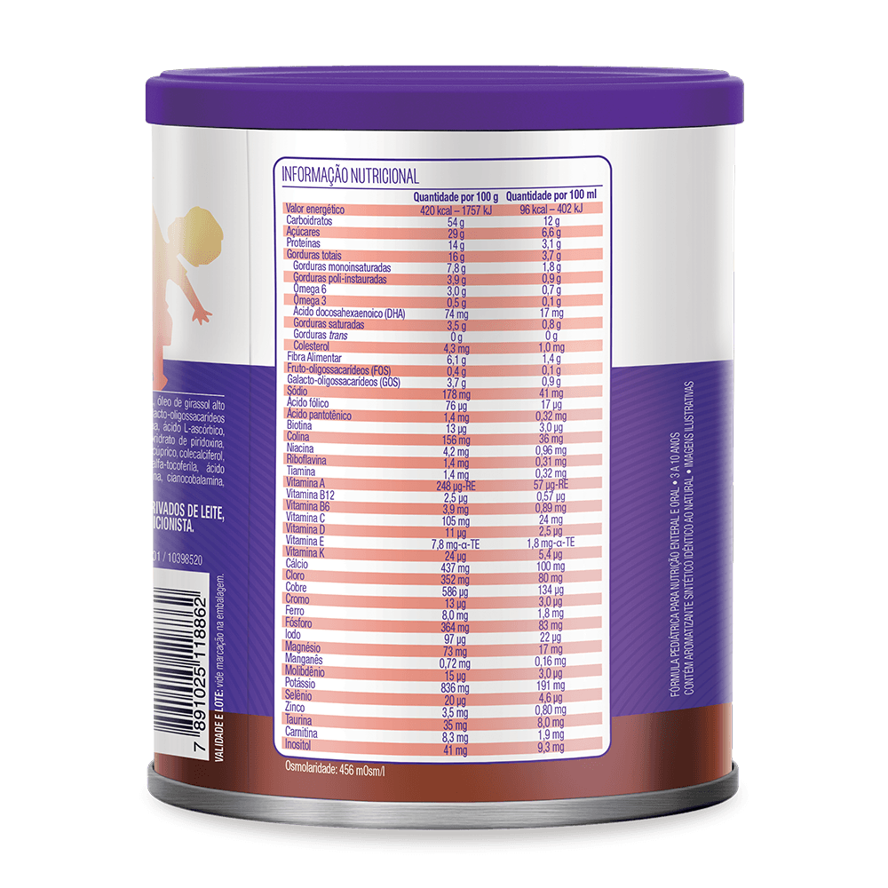 Suplemento Alimentar Infantil Fortini Complete Sabor Chocolate 400g — foto 3