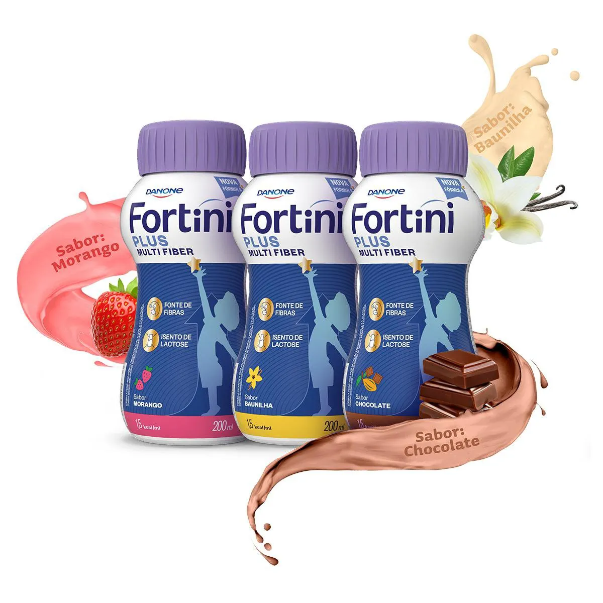 Suplemento Alimentar Infantil Fortini Multi Fiber Sabor Chocolate 200ml — foto 6