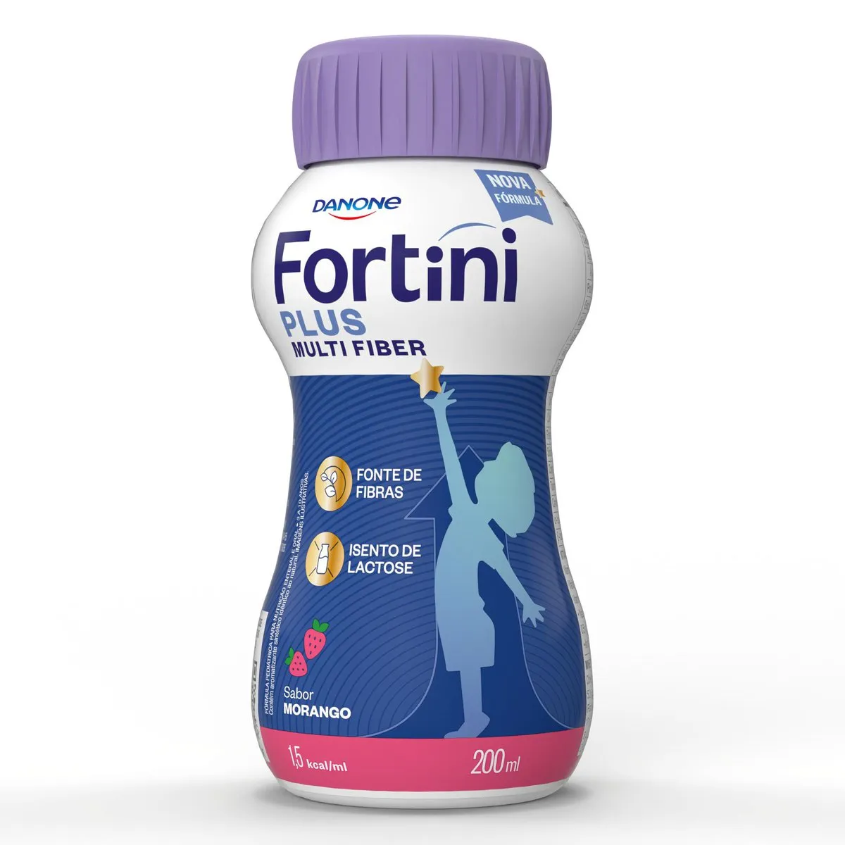 Suplemento Alimentar Infantil Fortini Multi Fiber Sabor Morango 200ml