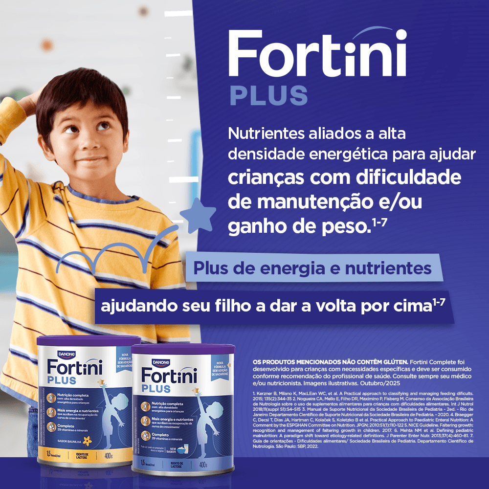 Suplemento Alimentar Infantil Fortini Plus Sabor Sem Sabor 400g — foto 8
