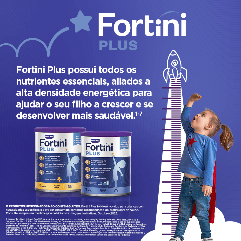 Suplemento Alimentar Infantil Fortini Plus Sabor Sem Sabor 400g — foto 5