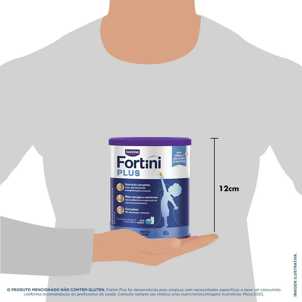 Suplemento Alimentar Infantil Fortini Plus Sabor Sem Sabor 400g — foto 3