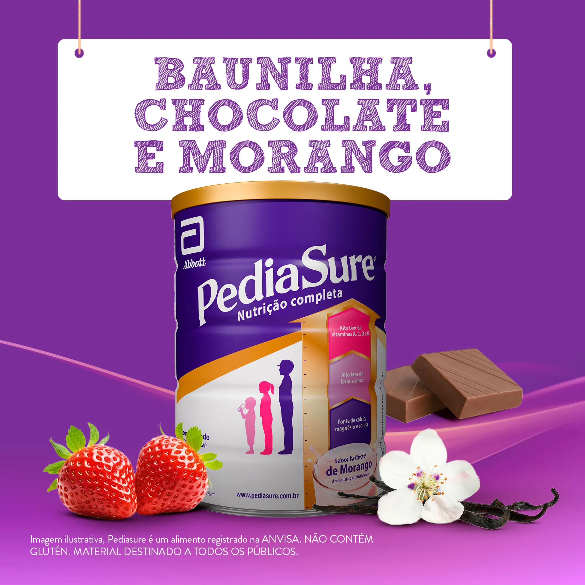 Suplemento Alimentar Infantil PediaSure Complete Sabor Chocolate +4 anos 850g — foto 10
