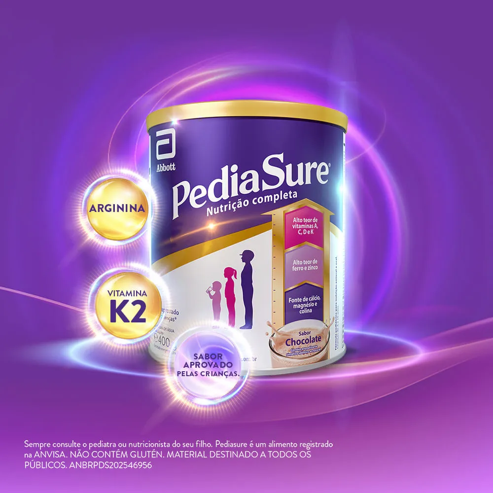 Suplemento Alimentar Infantil Pediasure Sabor Chocolate +4 Anos 400g — foto 5