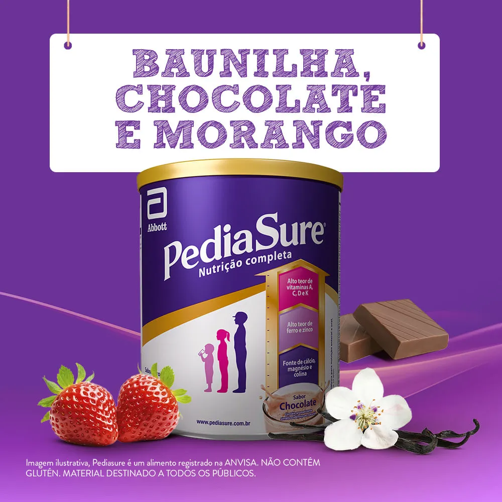 Suplemento Alimentar Infantil Pediasure Sabor Chocolate +4 Anos 400g — foto 8