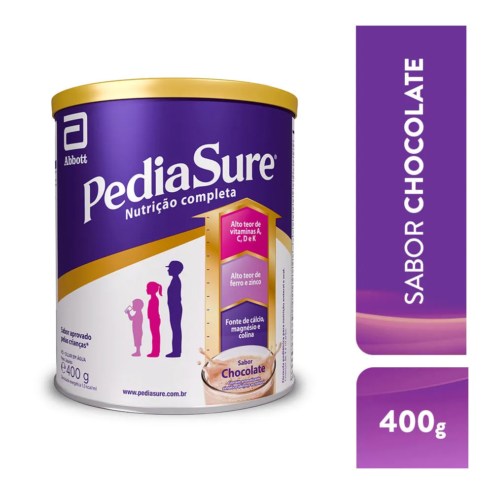 Suplemento Alimentar Infantil Pediasure Sabor Chocolate +4 Anos 400g