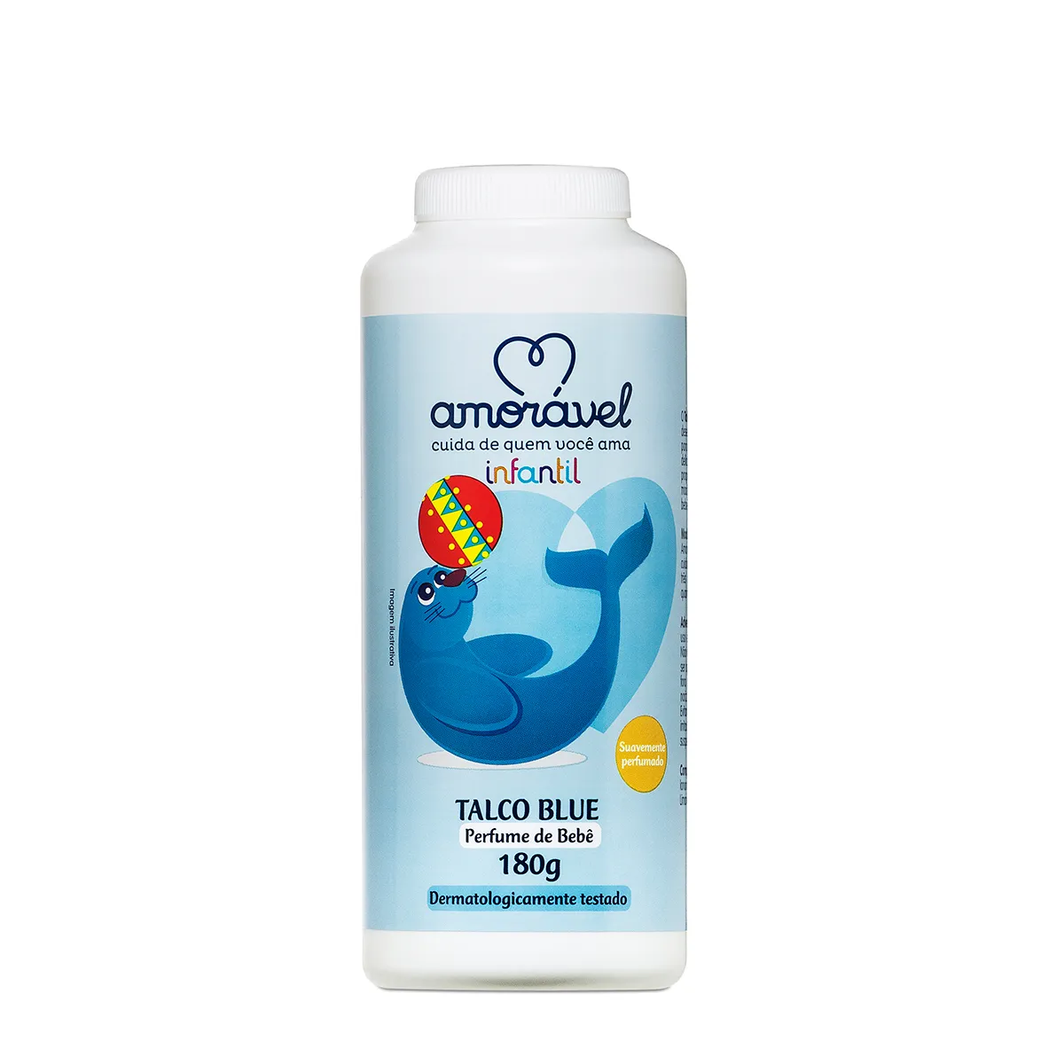 Talco Amorável Blue Perfume Bebê 180g