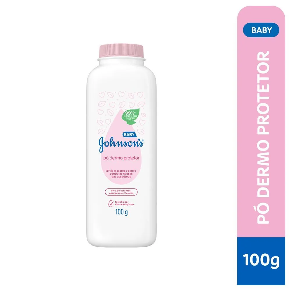 Talco Infantil Johnson's Baby Dermo Protetor Original 100g