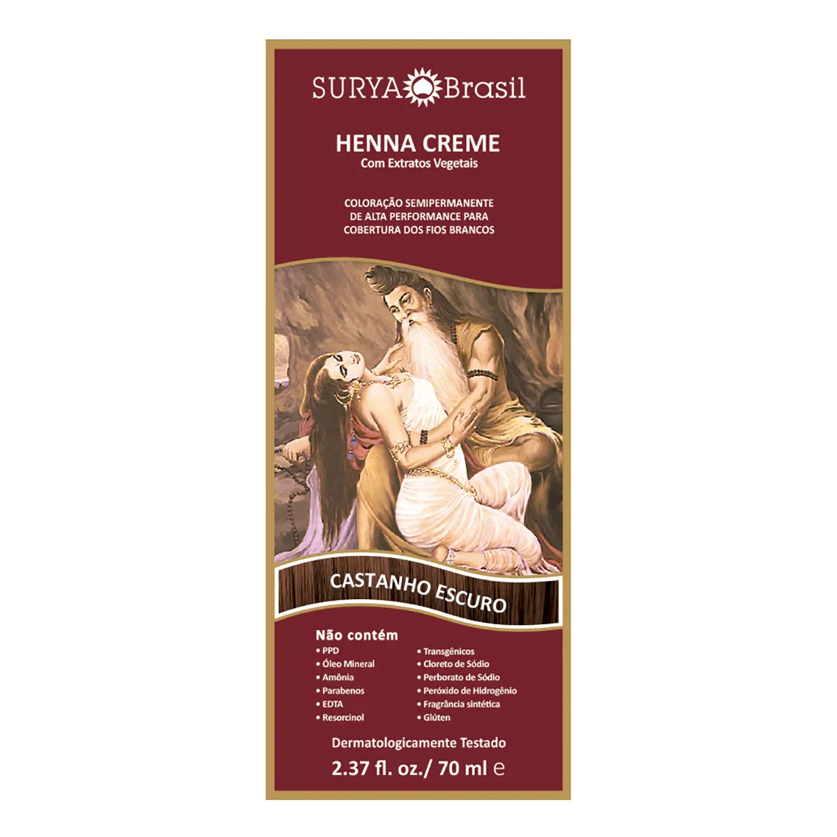 Tintura Henna Surya Castanho Escuro 70ml