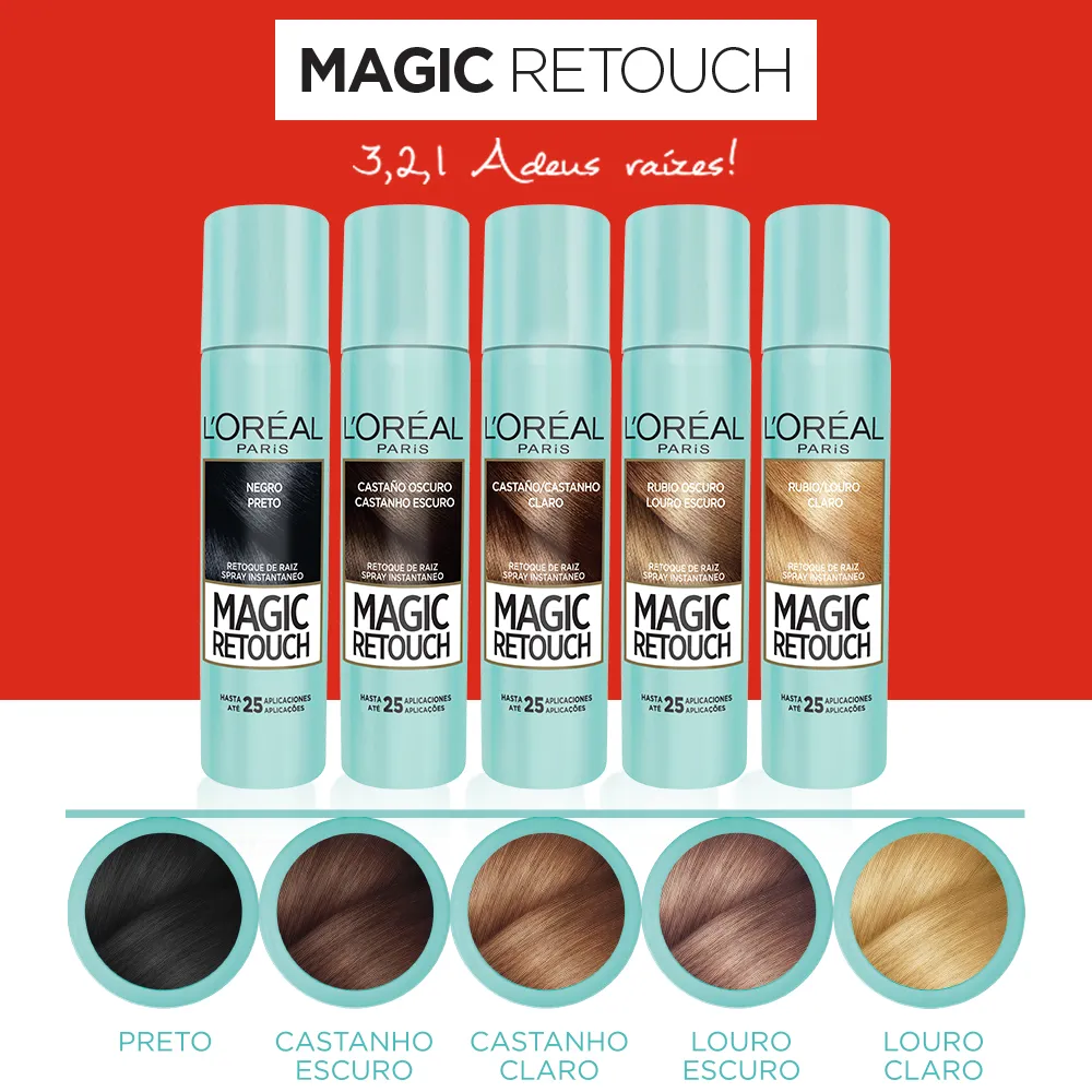 Tintura Magic Retouch Louro Escuro Spray — foto 3
