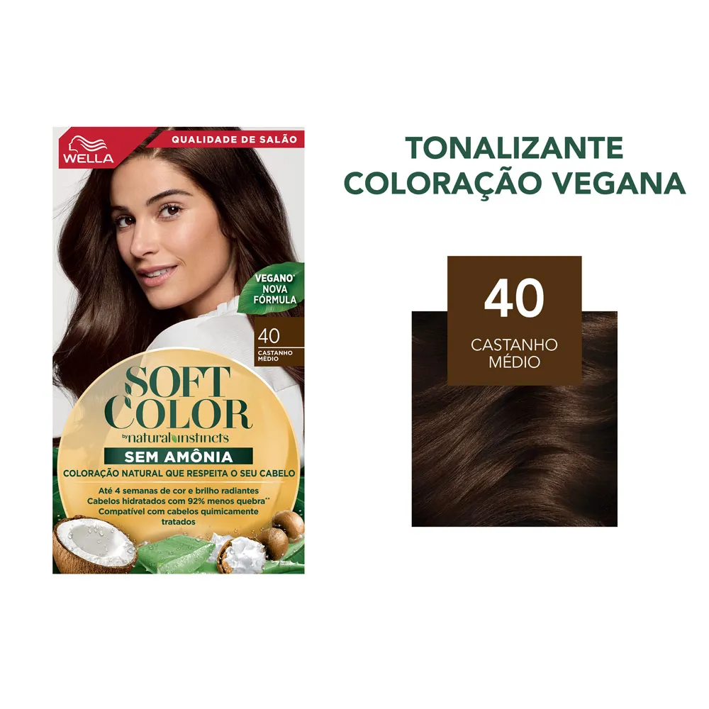 Tintura Soft Color Castanho Médio 40 — foto 2
