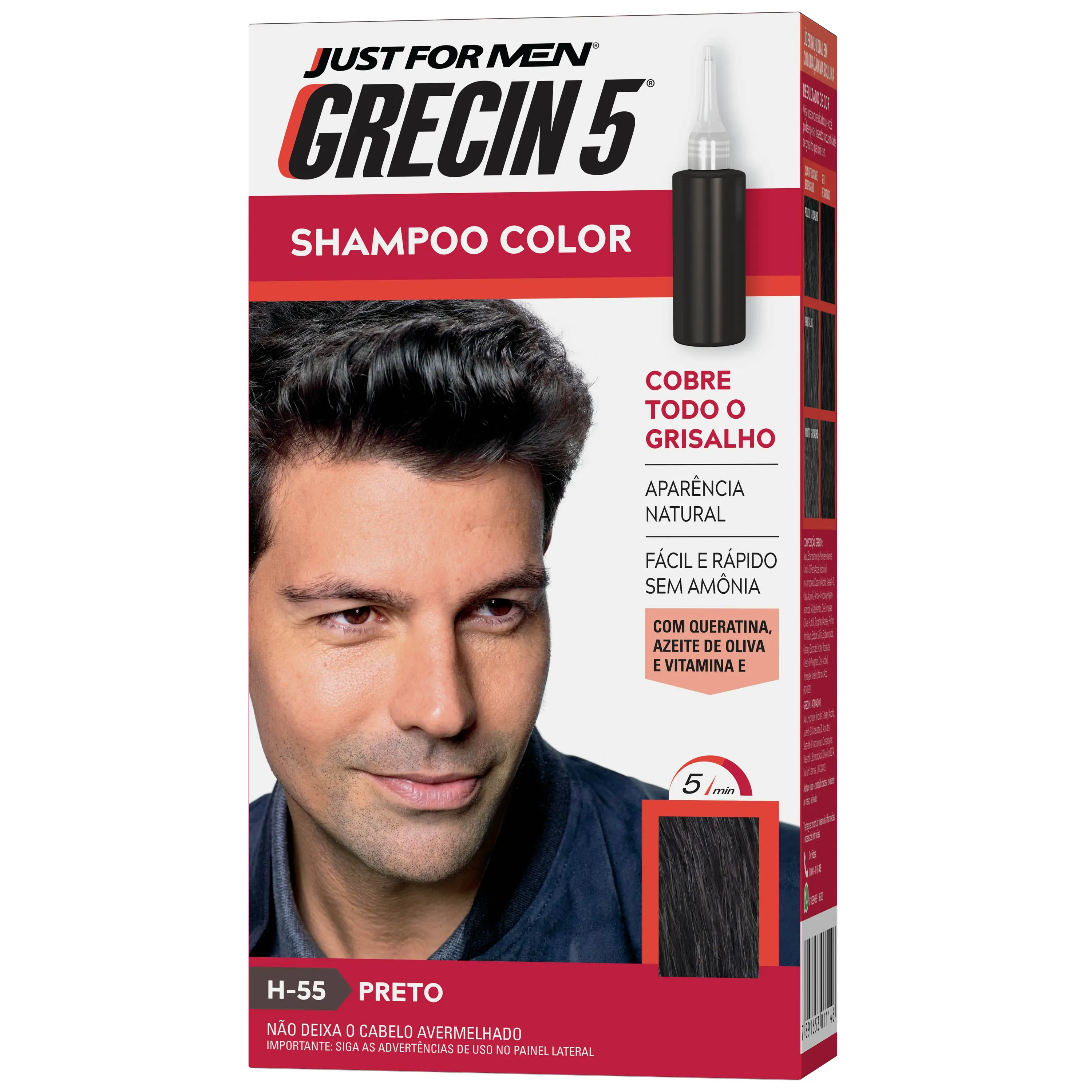 Tintura Tonalizante Grecin 5 Preto