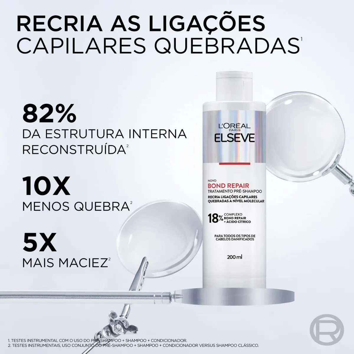 Tratamento Pré-Shampoo Elseve Bond Repair Ácido Cítrico200ml — foto 3